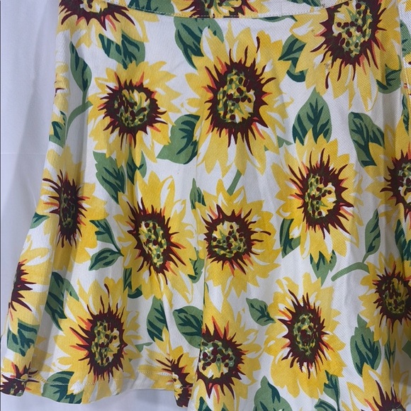 American Apparel Yellow Brown Mini Skirt Size Medium - Picture 8 of 9